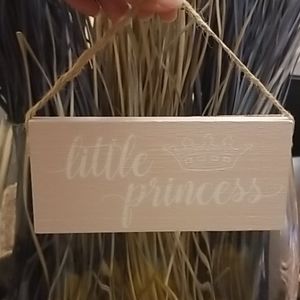 Light Pink Little Princess Sign